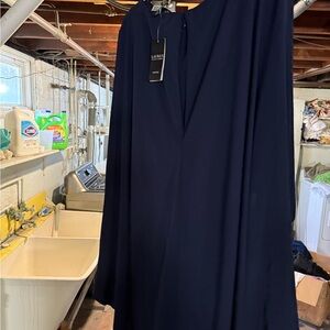 Lauren Ralph Lauren Navy Dress with V Neck Tag